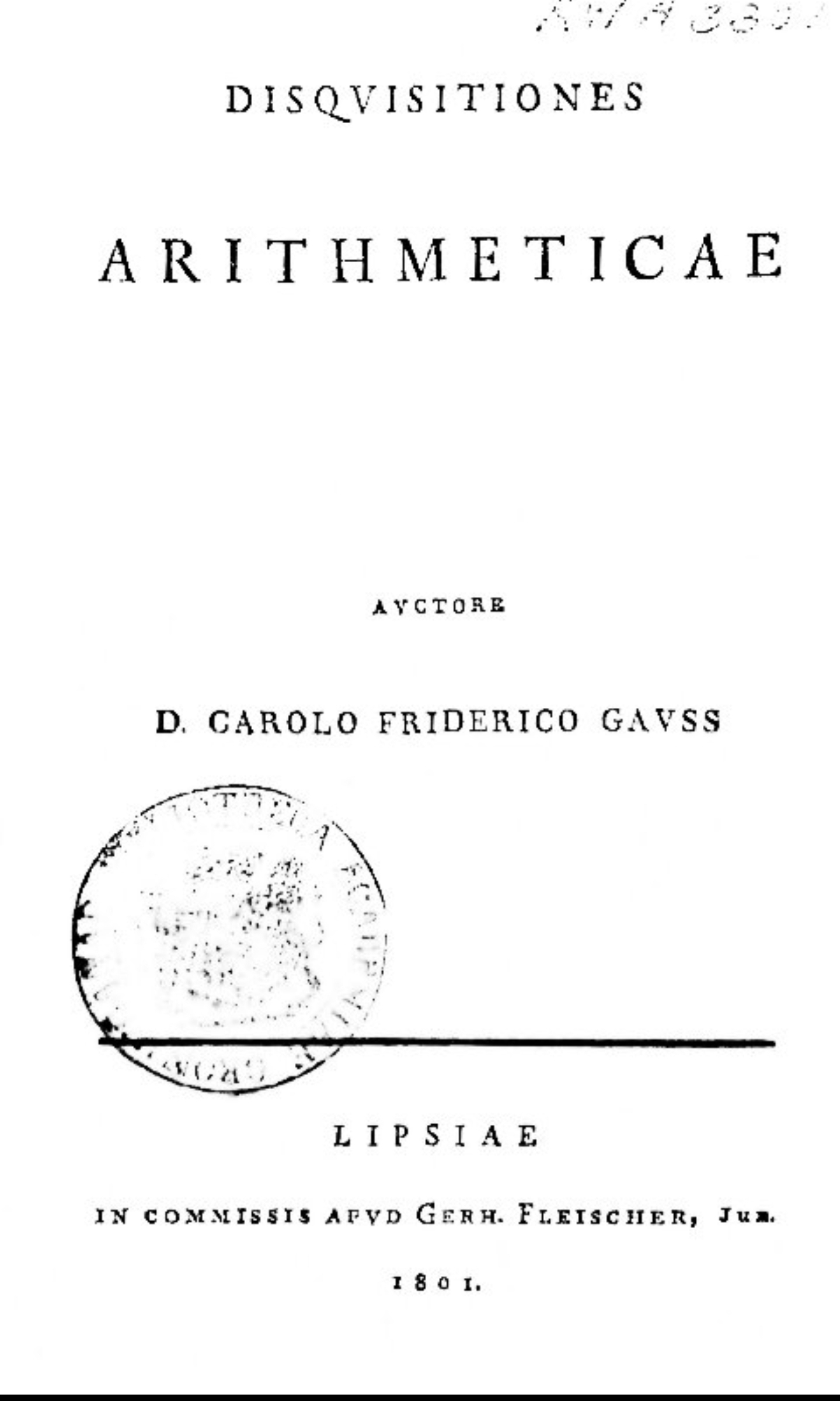 Disquisitiones aritmeticae